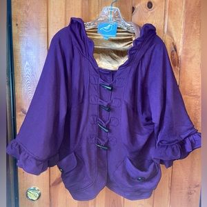 Purple Knitted Dove Jacket Size L